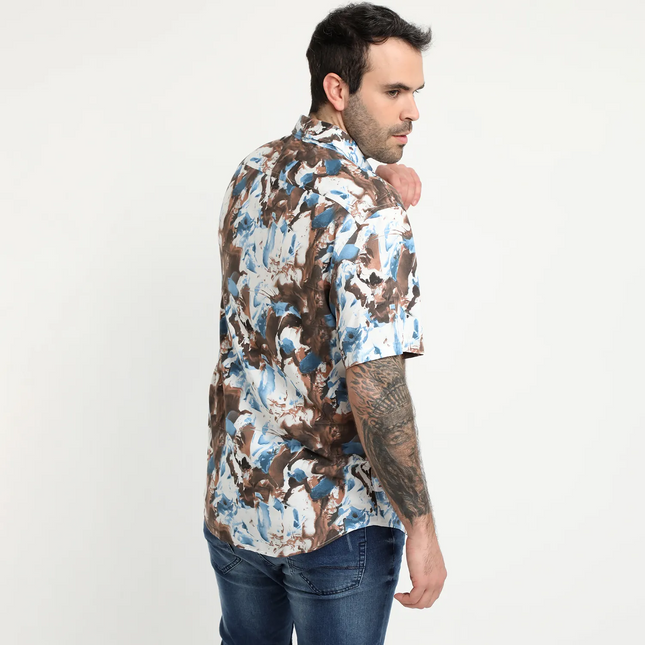 CAMISA POTROS GUAYABERA ABSTRACTA