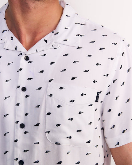 CAMISA ELLUS GUAYABERA SARGA MINI PRINT