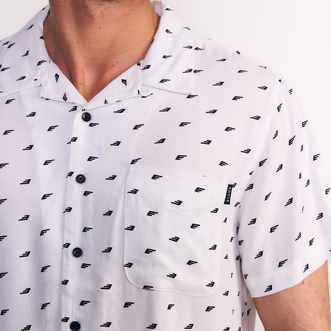 CAMISA ELLUS GUAYABERA SARGA MINI PRINT