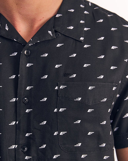 CAMISA ELLUS GUAYABERA SARGA MINI PRINT