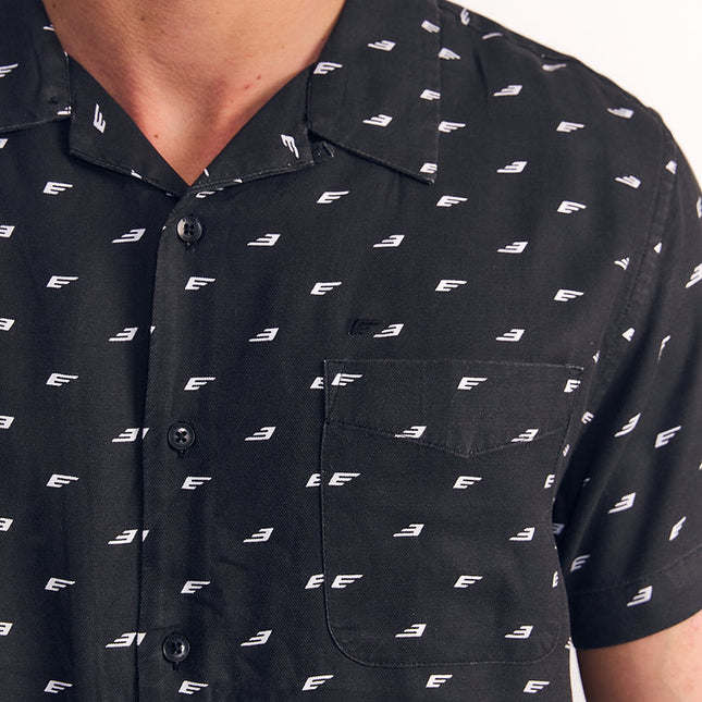 CAMISA ELLUS GUAYABERA SARGA MINI PRINT
