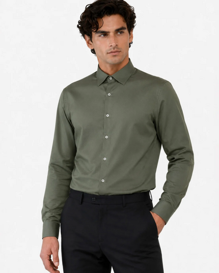 Camisa ARROW Formal Arrow en color olivo