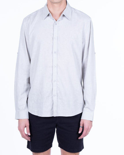 CAMISA ELLUS LINEN COTTON TRABA EN MANGA K