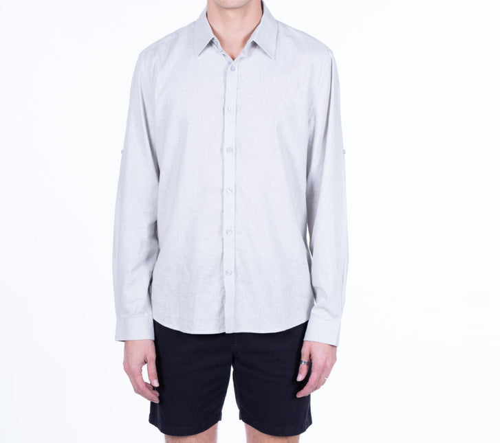 CAMISA ELLUS LINEN COTTON TRABA EN MANGA K
