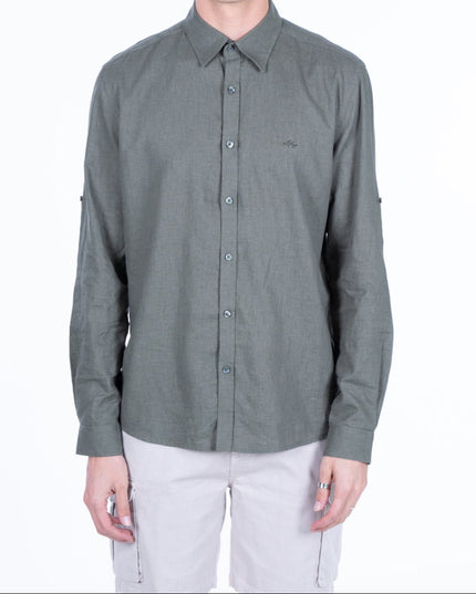CAMISA ELLUS LINEN COTTON TRABA EN MANGA