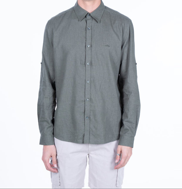 CAMISA ELLUS LINEN COTTON TRABA EN MANGA