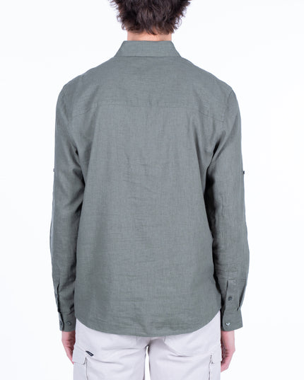 CAMISA ELLUS LINEN COTTON TRABA EN MANGA