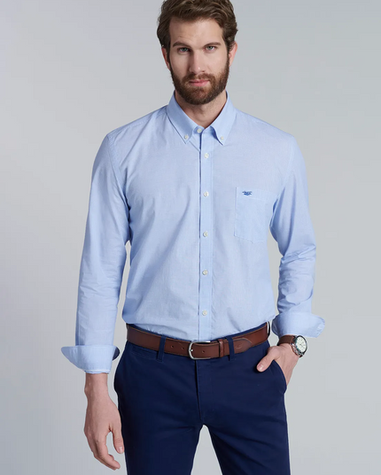 CAMISA HOMBRE FEROUCH MINI CHECK HOUSTON SC