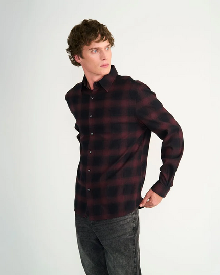 CAMISA ELLUS FLANEL CUADRO DIFUSO
