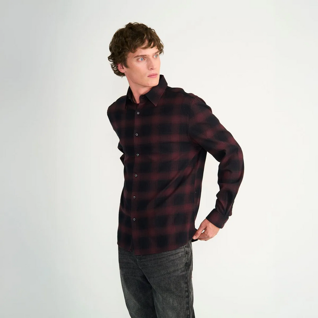 CAMISA ELLUS FLANEL CUADRO DIFUSO