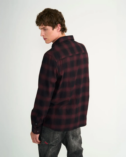 CAMISA ELLUS FLANEL CUADRO DIFUSO