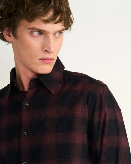 CAMISA ELLUS FLANEL CUADRO DIFUSO