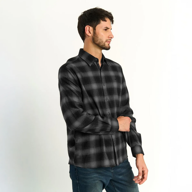 CAMISA ELLUS FLANEL CUADRO DIFUSO