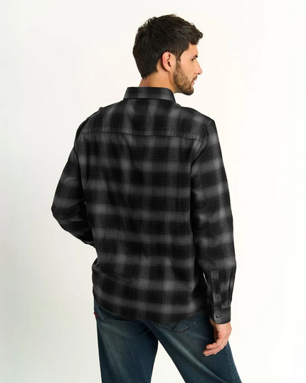 CAMISA ELLUS FLANEL CUADRO DIFUSO