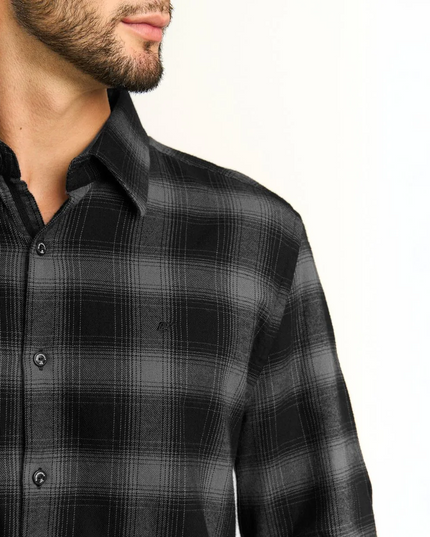 CAMISA ELLUS FLANEL CUADRO DIFUSO