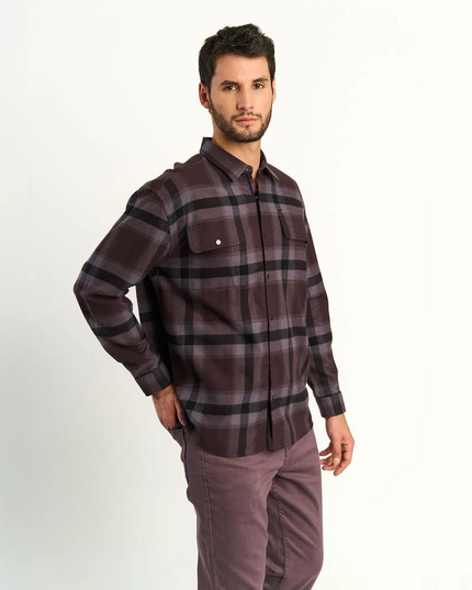 CAMISA ELLUS OVERSHIRT BIG CHECK FLANEL