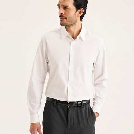 Camisa Dockers Workday manga larga en color blanco