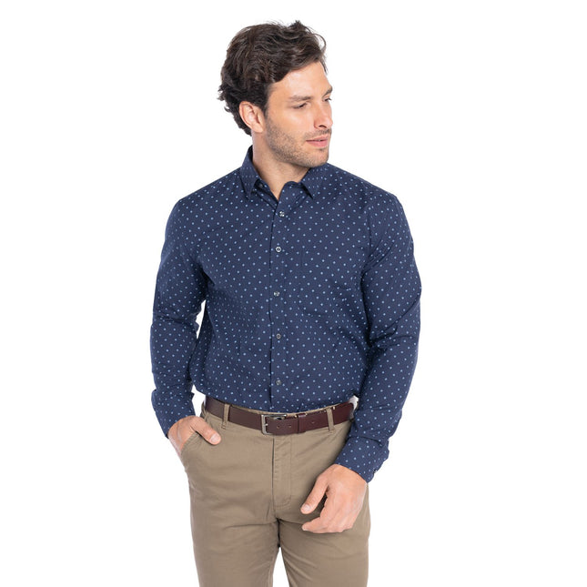 Camisa Kotting Fantasia Estampada Ml KOTTING en color azul.