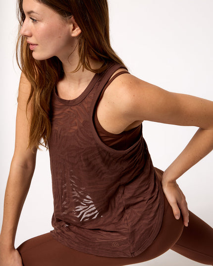 POLERA BSOUL TANK BURN OUT ALOE