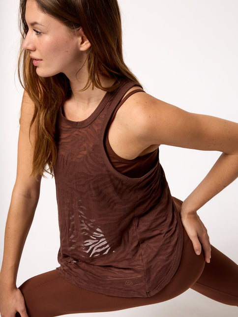 POLERA BSOUL TANK BURN OUT ALOE