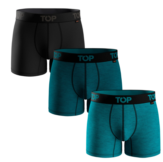 PACK 3 BOXER TOP MEDIO COBRE