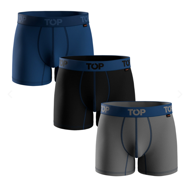 PACK 3 BOXER TOP MEDIO COBRE