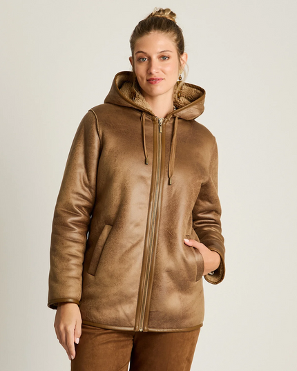 Parka Weekend 0 en color camel