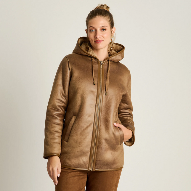 Parka Weekend 0 en color camel