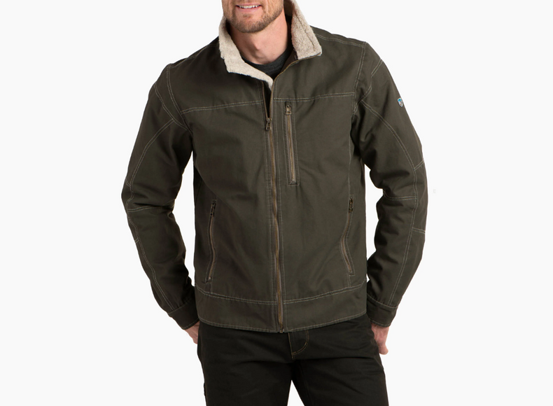Chaqueta Kuhl Burr Lined en color gris metal