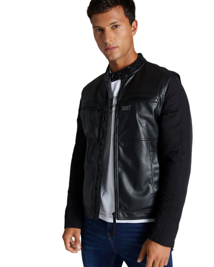 CHAQUETA J.J.O PU BIKER JACKET WITH DETACHA