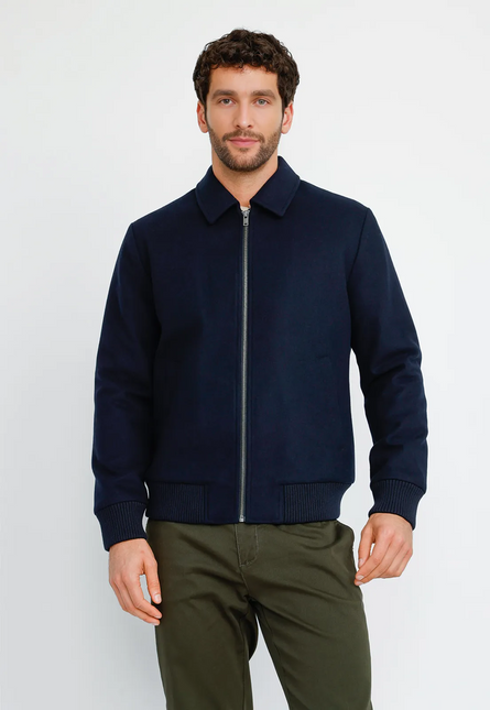 PARKA TRIAL TANAKA BOMBER SPORT TRIAL en color azul marino.