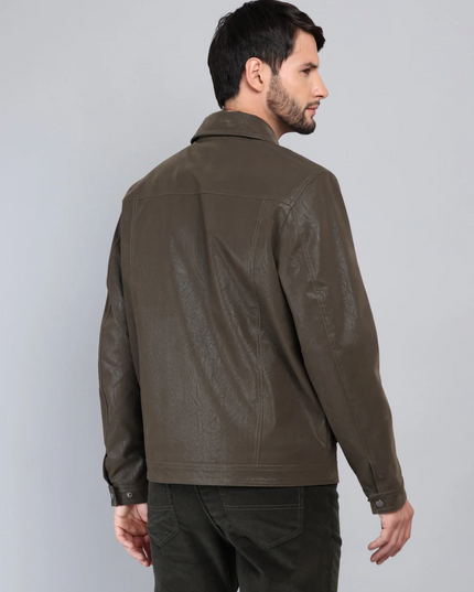 CHAQUETA ARROW CUERO SINTETICO REGULAR