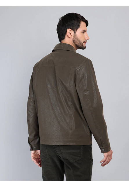 CHAQUETA ARROW CUERO SINTETICO REGULAR