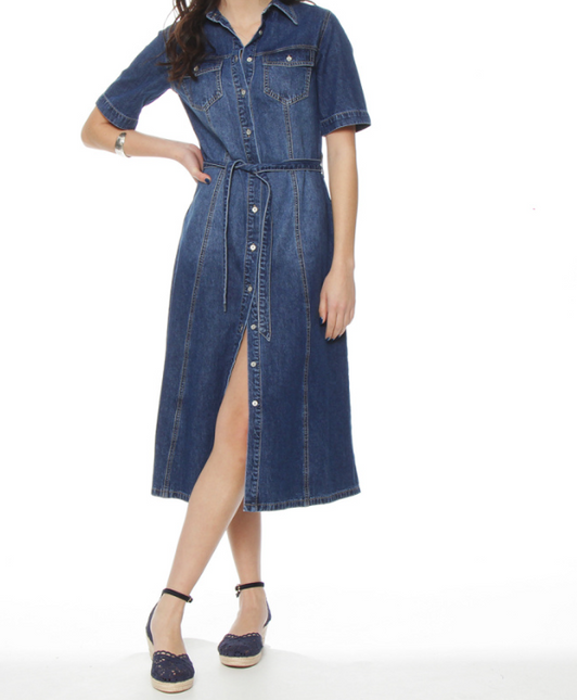 VESTIDO WADOS M/C DENIM