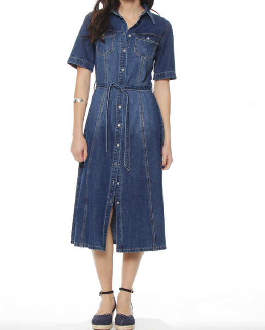 VESTIDO WADOS M/C DENIM