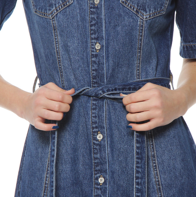 VESTIDO WADOS M/C DENIM