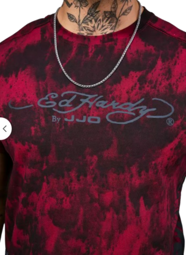 POLERA J.J.O ED HARDY MANCHADO