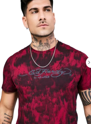 POLERA J.J.O ED HARDY MANCHADO