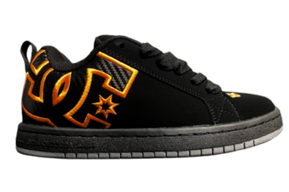 Zapatilla DC SHOES zapatilla unisex dc shoes court graffik en color negro orange