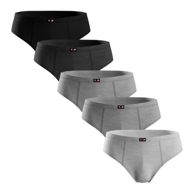 PACK TOP 5 SLIP ALGODÓN BASICO BASIC