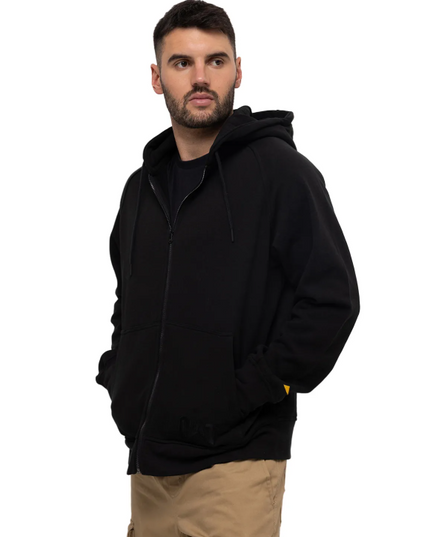 POLERON CAT FLEECE LOGO FULL ZIP HOODIE