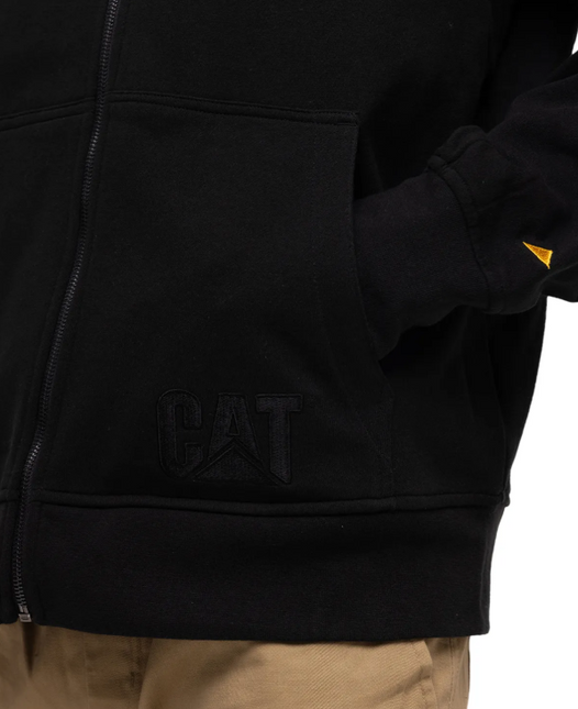 POLERON CAT FLEECE LOGO FULL ZIP HOODIE