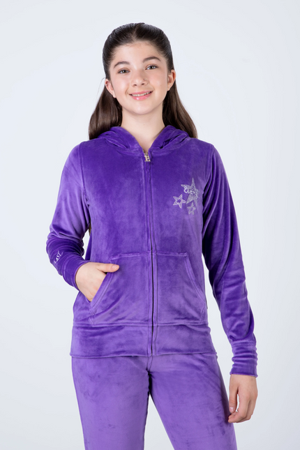 Poleron Everlast Display Girl en color morado.