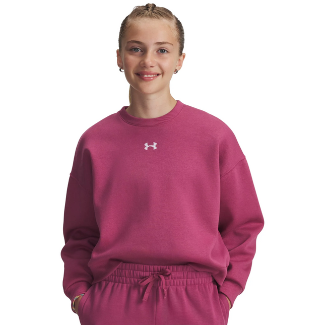 POLERON NIÑA UNDER ARMOUR RIVAL FLEECE OS CREW