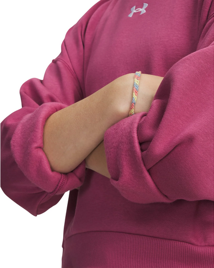 POLERON NIÑA UNDER ARMOUR RIVAL FLEECE OS CREW
