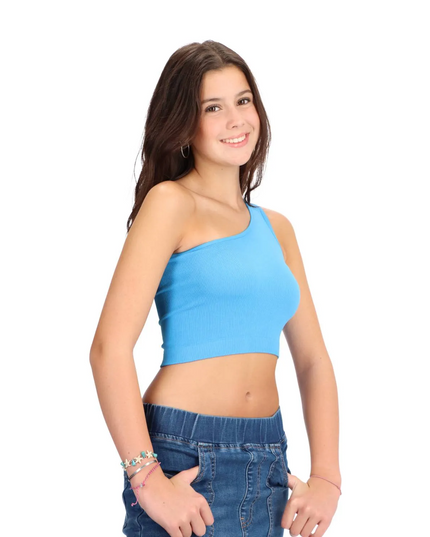POLERA NIÑA CAFFARENA CROP TOP