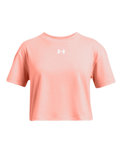 POLERA NIÑA UNDER ARMOUR CROP SPORTSTYLE LOGO SS