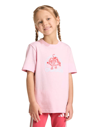 Polera para niña Adidas LK Food T en color rosado