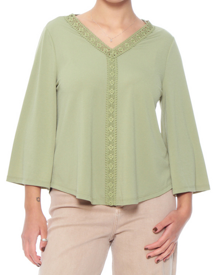BLUSA WADOS M 3/4 SOLID