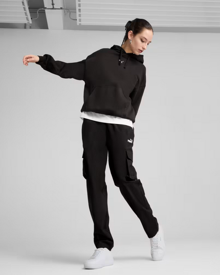 POLERON PUMA ESS LOGO OVERSIZED HOODIE FL